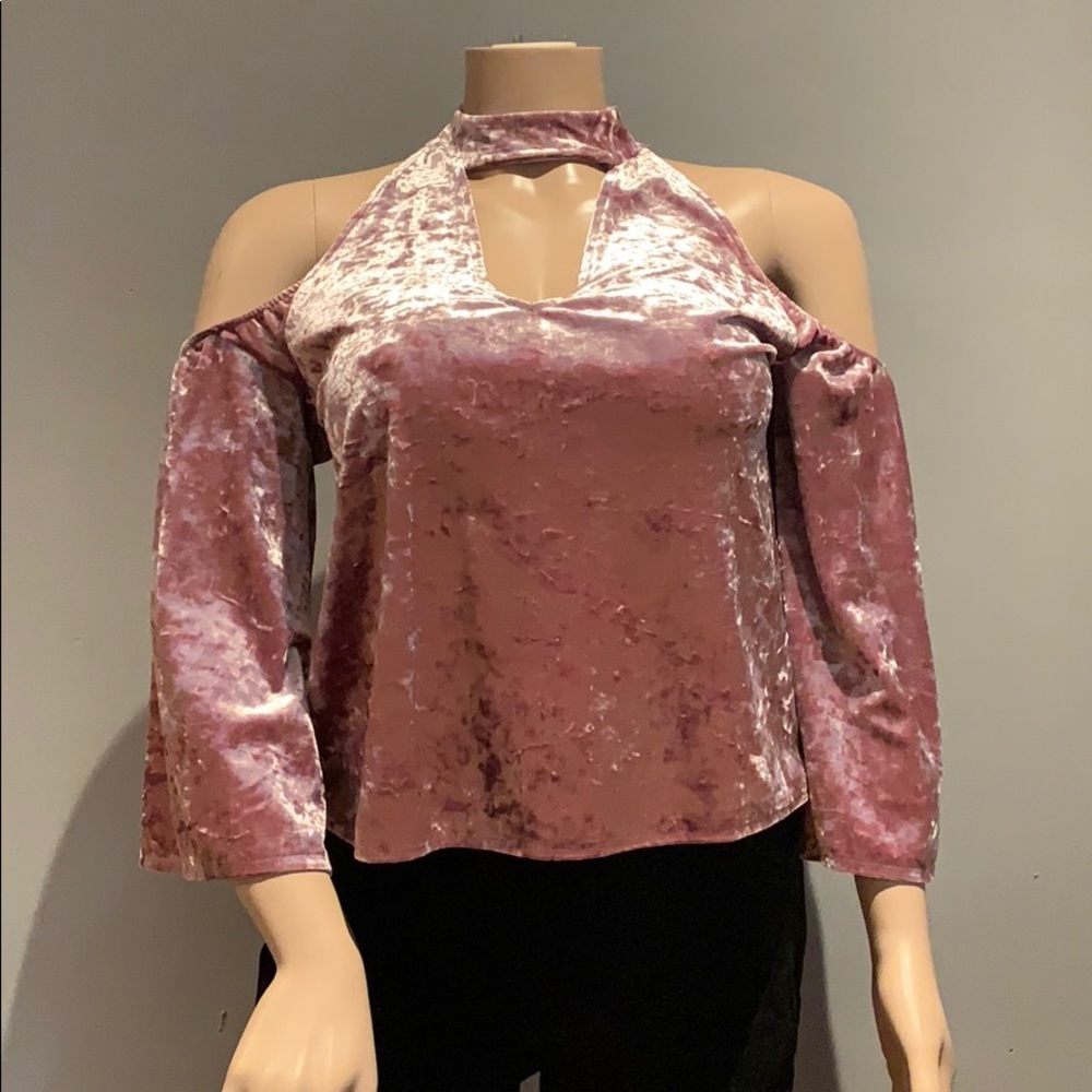 American Eagle crushed “velvet” shirt sz Small - Picture 2 of 8